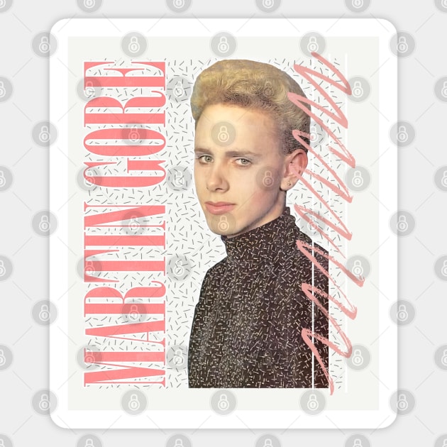 Martin Gore / 80s Aesthetic Retro Fan Design Magnet by DankFutura